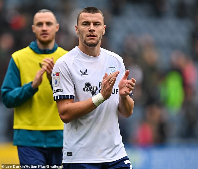 Osmajic was seen applauding fans at Deepdale after last month's match, which ended 0-0