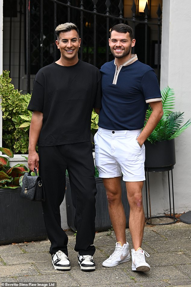 Later in the day, Junaid joined new love interest Joe Blackman for dinner at Funky Monk in Epping