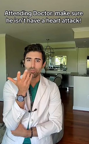 Several doctors have made clips warning of TikTok's hidden symptoms, including the above from Dr. Kunal Sood, based in Maryland