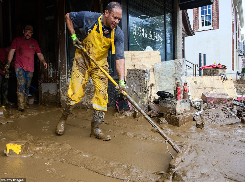 Flooding from Hurricane Helene destroyed businesses in Biltmore Village and left them mired in mud