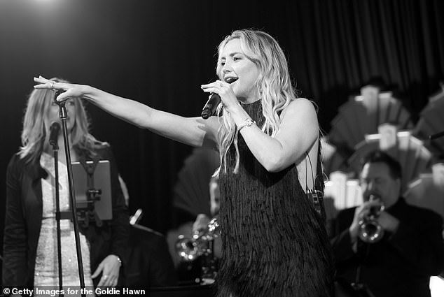 The release of the new song comes after Kate put on a dazzling performance at the star-studded Goldie Hawn Foundation and MindUP 20th Anniversary Love-In Gala in Beverly Hills on Friday.