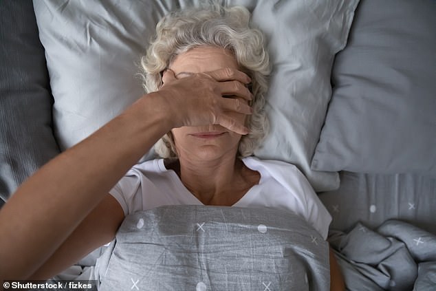 Worst affected are women in their late 50s, who sleep on average just six hours and 12 minutes a night, while one in five regularly sleeps just five hours (stock image)