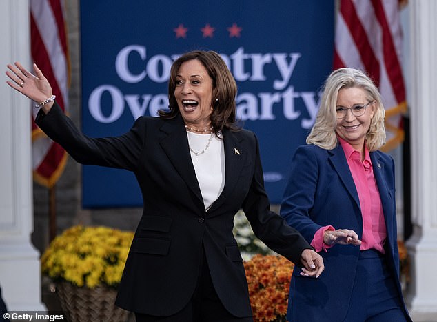 Liz Cheney campaigned with Vice President Kamala Harris in Wisconsin on October 3