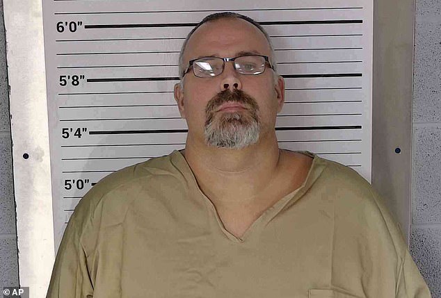 Lechter County Sheriff Mickey Stines, 43, is accused of shooting his 'friend,' District Court Judge Kevin Mullins