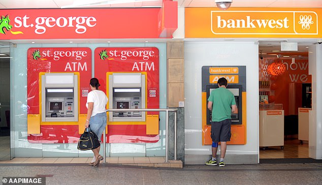 St George has confirmed to Daily Mail Australia that it will no longer offer reverse mortgage loans following a review of its products in 2017 (pictured, a St George ATM in Brisbane)