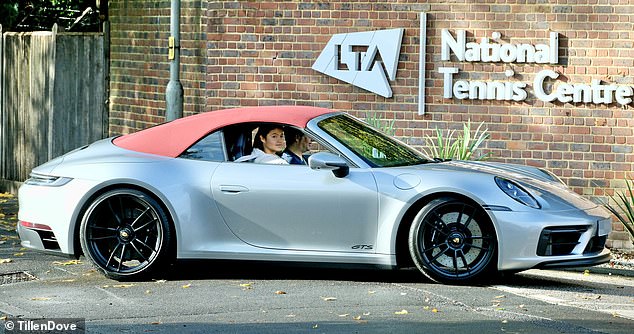 Tennis star Emma Raducanu imagined arriving to practice in a £150,000 Porsche