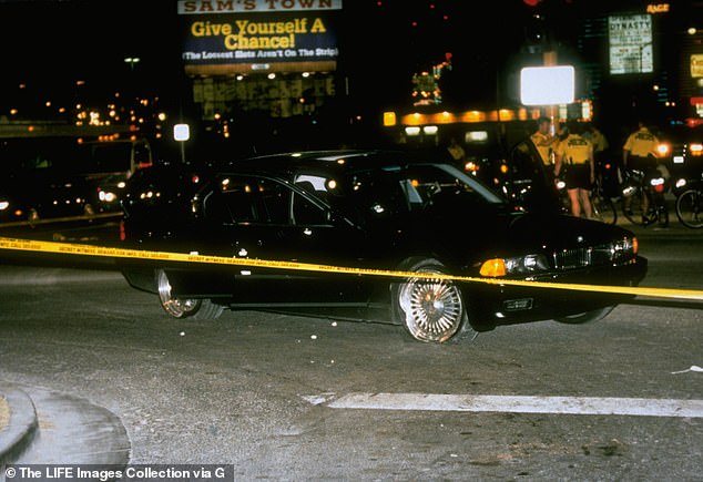 Tupac was killed in a drive-by shooting in Las Vegas on September 7, 1996 (photo)