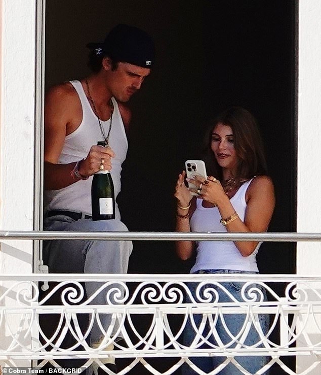 The Euphoria star was spotted drinking champagne straight from the bottle while visiting Venice with his girlfriend