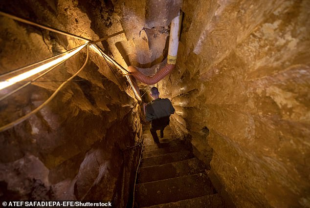 Israeli special forces have carried out dozens of operations in the south of the country to destroy Hezbollah's tunnels. (An Israeli soldier at a tunnel dug by the Lebanese militant group Hezbollah)