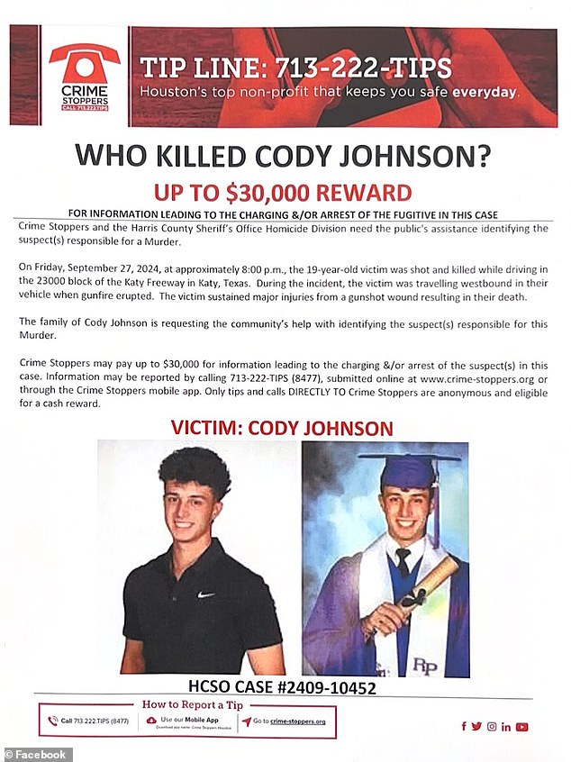 During the conference, a spokesperson for CrimeStoppers said the agency is offering a $30,000 reward for information leading to the indictment and/or arrest of his killer.