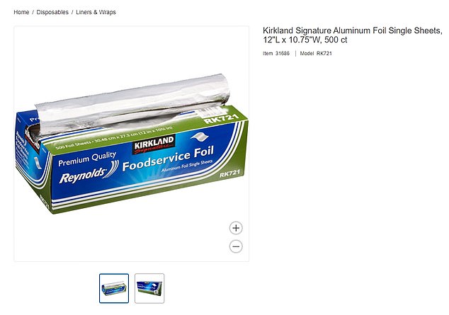 Costco said it has reduced its Kirkland standard foil from $31.99 to $29.99