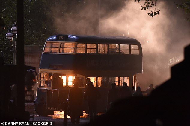 The cast headed to St Georges Hall in Liverpool for their latest scenes for the film The Immortal Man