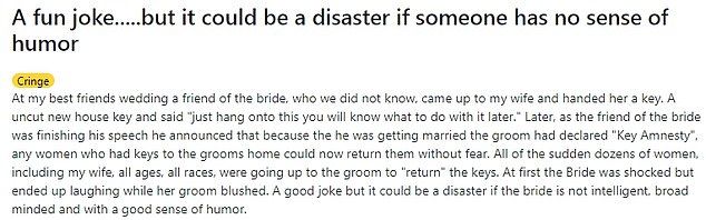 1728117420 217 Wedding guest recalls disaster groom prank