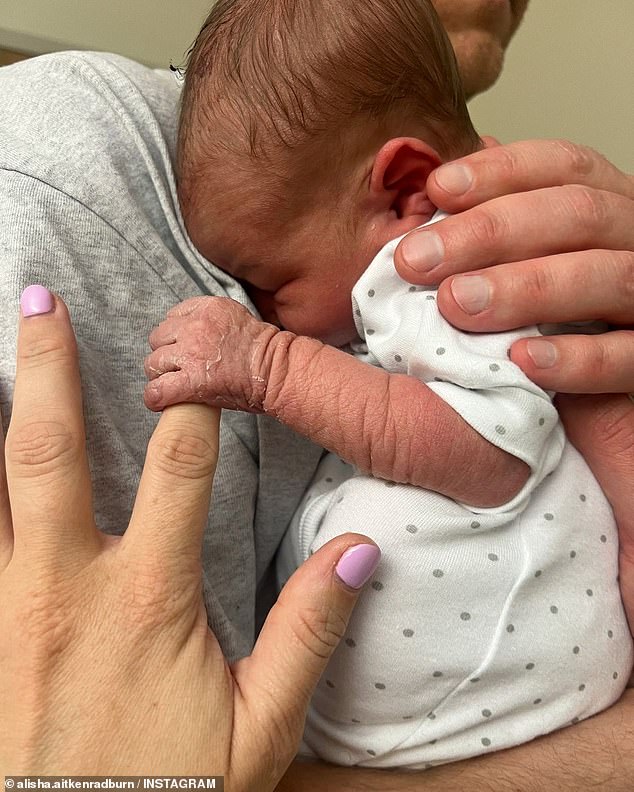 Alisha and Glen didn't find out the gender of their baby before it arrived, but excitedly confirmed they had welcomed a baby girl