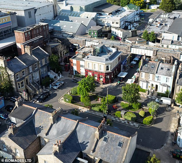 Albert Square pictured earlier this year