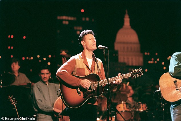 Country singer Lyle Lovett performed on Austin's college campus in 2000, when Hannaford says the city had a more eclectic music scene