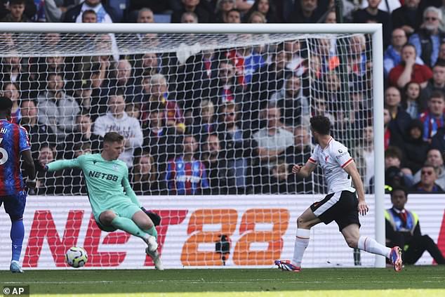 Jota scored the only goal of the match when he slotted past Henderson in the ninth minute