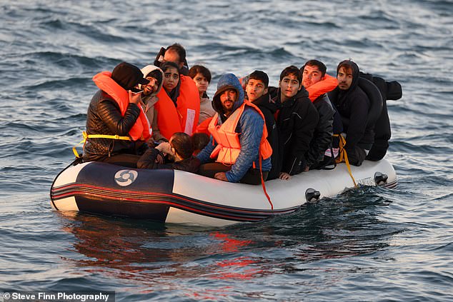 A boat also crossed with 16 Iranian men and women, all from the same family