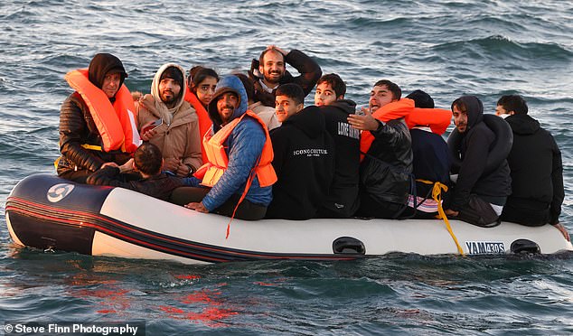 But the big smile returned when the boat started working again and they headed for Dover, where a Border Force ship joined them.