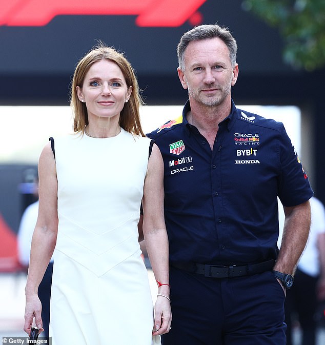 It comes after Geri and her husband Christian Horner's property rental business is in the red despite the couple being jointly worth £70million (pictured in March)