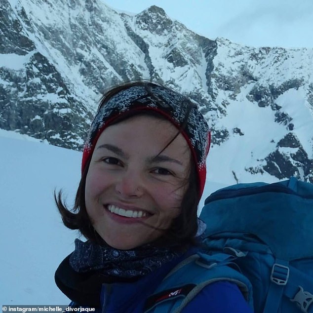 The Bedford resident, who now lives in the Alps, was accompanied on her latest climb by American Michelle Dvorak, 31. Michelle (pictured) is also missing