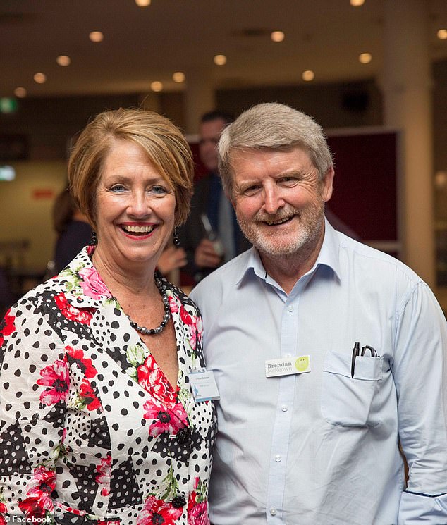 Karen McKeown, the state member for Penrith, called the police on Friday when she realized her house had been broken into and her husband Brendan's car was missing (pictured together)