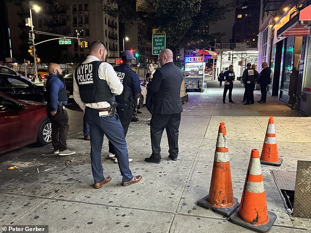 Apparently a confrontation broke out after Paterson and his son ordered the three young men to stop climbing the fire escape