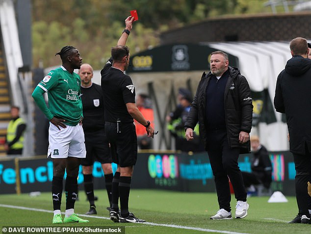 1728149295 76 Wayne Rooney sees red Furious Plymouth boss is sent off