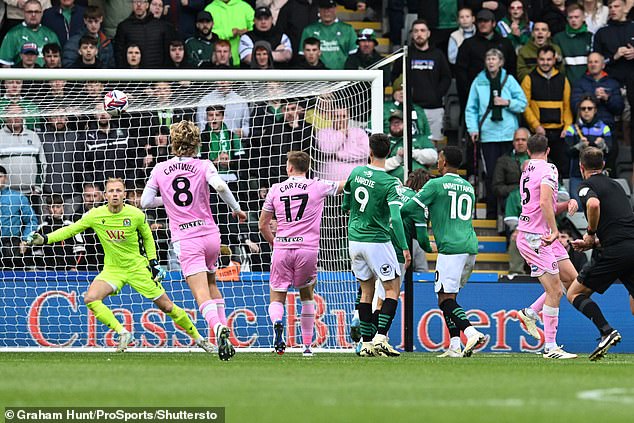 But Morgan Whittaker (No. 10) then scored Plymouth's winning goal deep into extra time