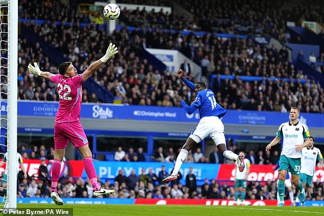 Doucoure had earlier headed the ball into the Newcastle net in the 18th minute of the match