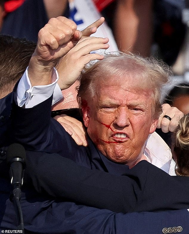 Trump cut off his ear shortly after Thomas Crooks, 20, during a rally on July 13