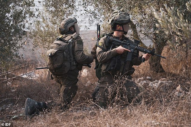 Israeli soldiers are seen entering rural areas of southern Lebanon ahead of an attack on Hezbollah positions