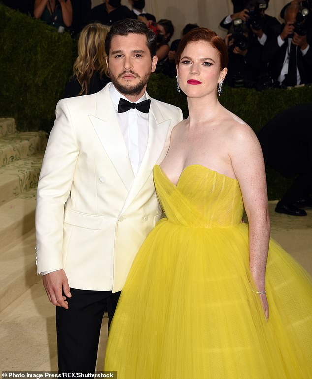 Kit Harington and Rose Leslie pictured in September 2021 in New York