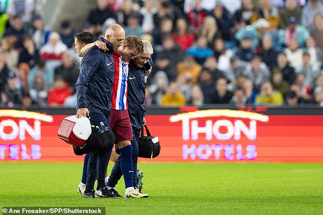 Odegaard suffered ankle ligament damage last month during his international match with Norway