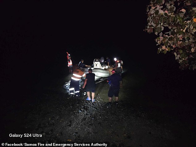 Several ships responded and helped rescue the crew and passengers who had abandoned ship in lifeboats