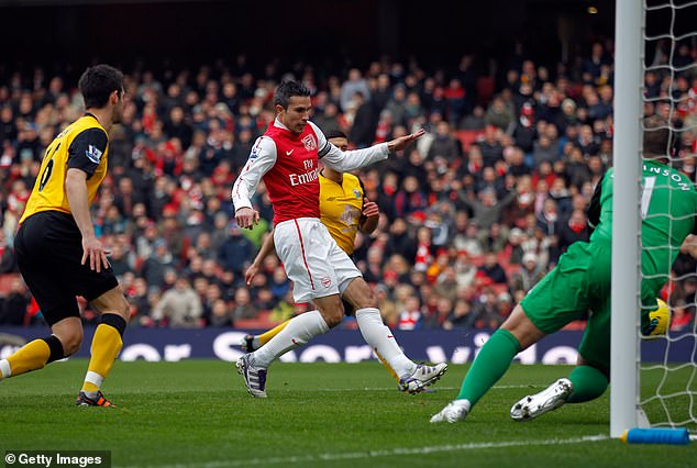 Van Persie scored 132 goals for the Gunners during a clinical Premier League career in London