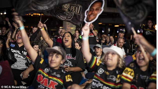 It's going to be a long night of celebration for Penrith Panthers fans.