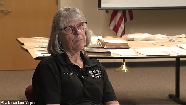 MCSO spokesperson Lori Miller told DailyMail.com that while there are few leads in this case despite renewed attention, there are still some important updates (pictured talking to KSNV)