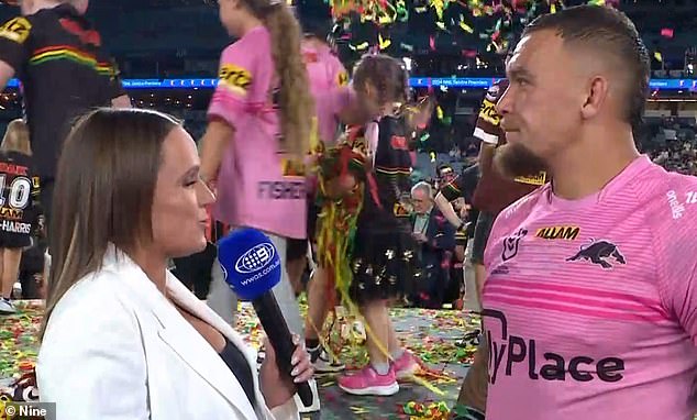 1728235920 906 The adorable moment Penrith Panthers superstars daughter steals the show