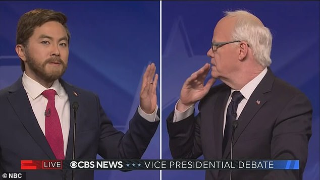 The skit mocked how deferential J.D. Vance, played by Bowen Yang, and Walz, played by Jim Gaffigan, were toward each other during Tuesday night's debate