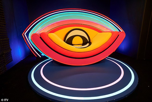 It comes after last year's Big Brother chair was shaped like an eye, with an orange seat and accents of red and blue (pictured)