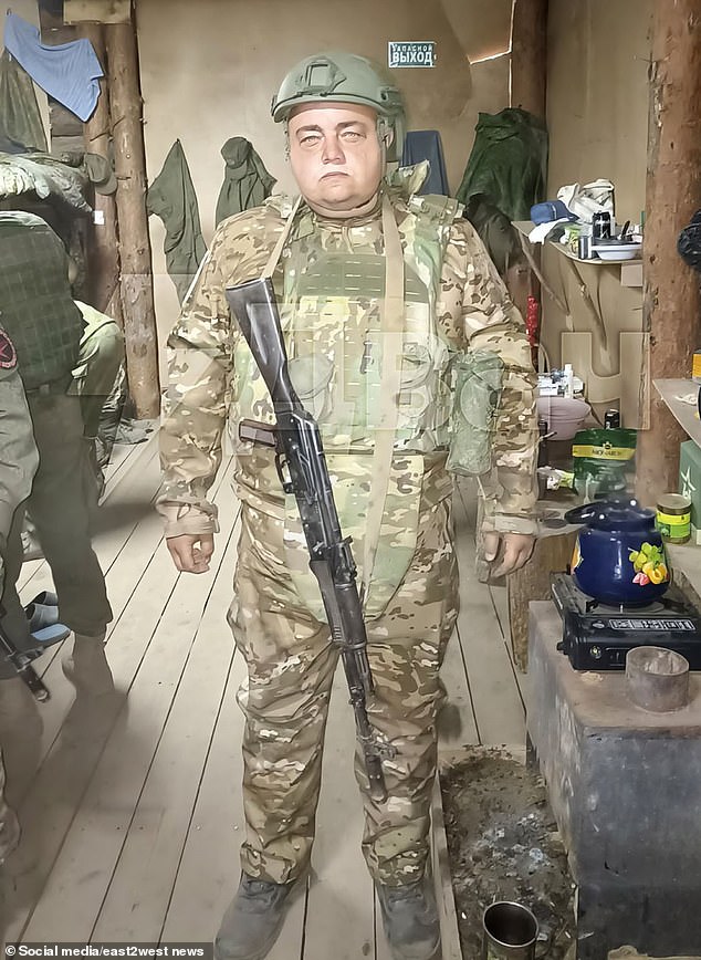 Burtsev has now been ordered to join Vladimir Putin's war. He had been doing odd jobs at a marketplace. Here he is shown in his army uniform