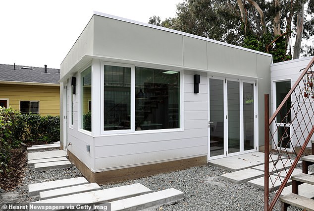 Pictured: A 600-square-foot backyard cottage in Oakland, California