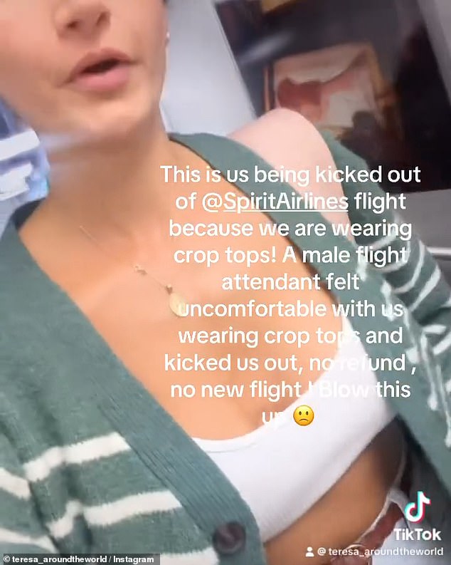 The women said they asked the flight attendant to explain the dress code policy they were violating, but he only got the supervisor involved