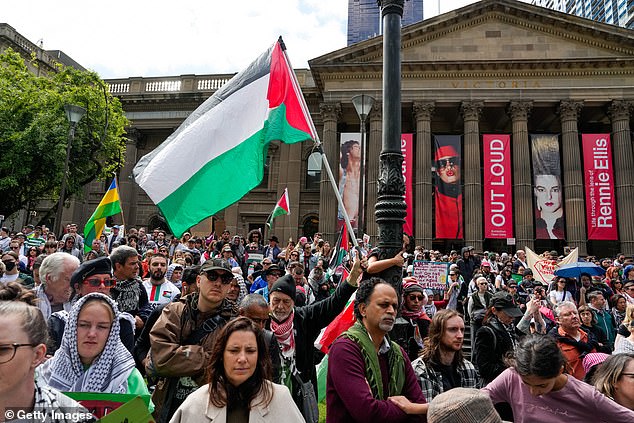 Pro-Palestinian protesters have planned a vigil in front of Sydney City Hall and a rally at the Lakemba Mosque on Monday to mark the day.