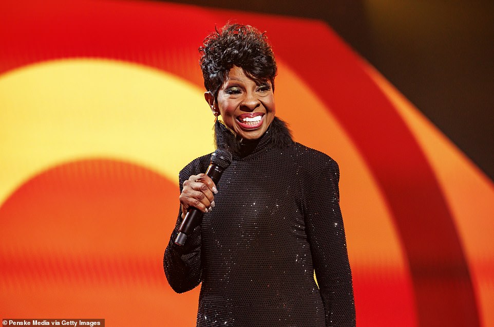 The milestone event opened with Gladys Knight, who dazzled in a black glittering ensemble as she sang her classic hit Midnight Train to Georgia, which won her a 1973 Grammy.