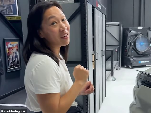 Priscilla Chan, Mark Zuckerberg's wife, seemed particularly happy with her new ride