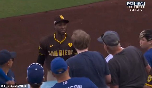 The 31-year-old then taunted fans at Dodger Stadium after denying Mookie Betts a home run