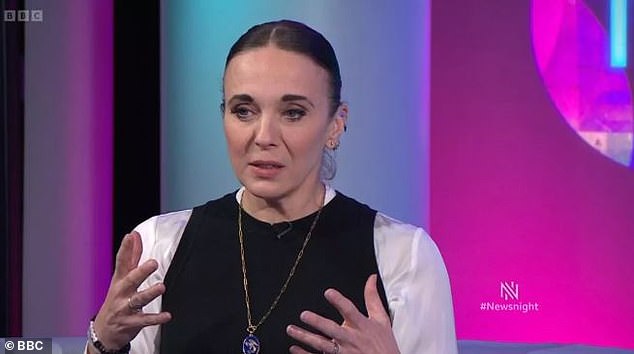 Abbington gave an interview to Newsnight last week in which she said she was carefully assessing her situation 'day by day'.