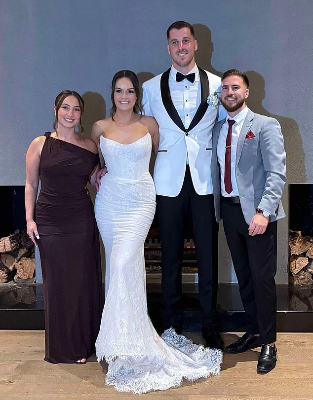 He took to Instagram with several posts and photo series documenting the happy occasion as the couple walked down the aisle in front of friends and family.